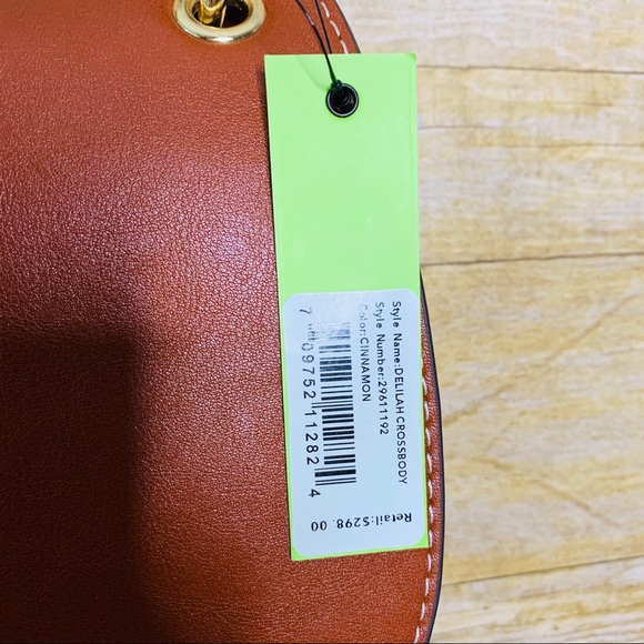 Sam Edelman Delilah Crossbody Leather Cinnamon - Picture 6 of 8